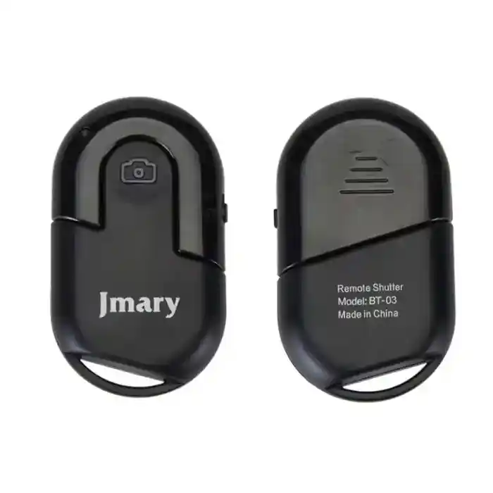 Jmary BT-03 Wireless Selfie Remote Control Phone Camera BT Shutter Button for Smartphone Photos Videos.